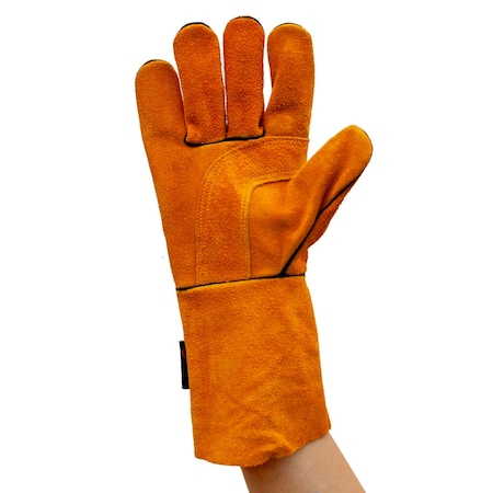 Safe Handler Reinforced Welding Gloves, Brown, OSFM, PR SH-HDS-752-AB
